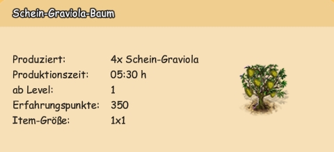 Schein-Graviola-Baum Bild